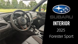 2025 Subaru Forester Sport Interior  Detailed Walkthrough [upl. by Aticnemrac]