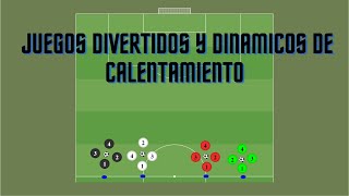 8 JUEGOS DIVERTIDOS para CALENTAMIENTO Y COHESION DE GRUPO DE FUTBOL BASE Y EDUCACION FISICA [upl. by Teddi]