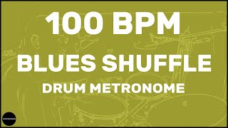 Blues Shuffle  Drum Metronome Loop  100 BPM [upl. by Leikeze]