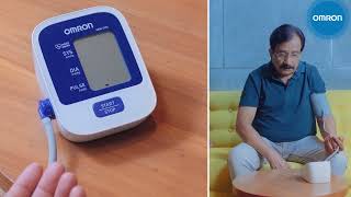 How to Use Omron HEM 7124  Digital Blood Pressure Monitor amp sync with Omron Connect App [upl. by Anair]