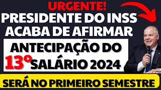 SAIU CALENDÁRIO DE ANTECIPAÇÃO 13º SALÁRIO INSS 2024 PARA O 1º SEMESTRE 2024  VEJA CALENDÁRIO [upl. by Rena]