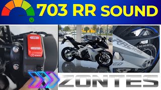 2024 Zontes 703 RR Motorcycle SOUND At Zontes Factory In China 🔥✅ Zontes703RR [upl. by Aneekat]