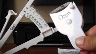 Ozeri Body Tape Measure and Body Fat Test Caliper [upl. by Corrinne974]