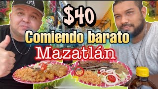 Comiendo barato en Mazatlán  que comer en Mazatlán mercado municipal Pino Suárez [upl. by Annauj]