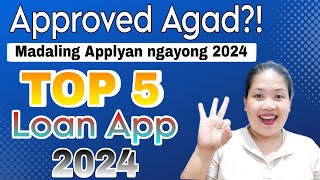 TOP 5 LOAN APP PWEDE APPLYAN NGAYONG 2024  LEGIT LOAN APP [upl. by Sueahccaz]