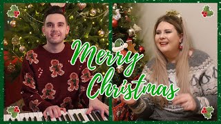 Ed Sheeran amp Elton John  Merry Christmas Cover by Shaun Gibson amp Jasmine Gibson [upl. by Llevra]