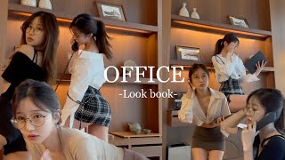 Korean Girl Office Look Book 👠👗 [upl. by Odlabso]