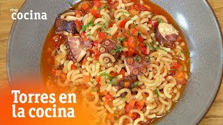 Cómo hacer fideos con pulpo  Torres en la Cocina  RTVE Cocina [upl. by Maggie]