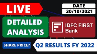 idfc first bank q2 results 2022 idfc first bank share news idfc first bank q2 results [upl. by Jessy]