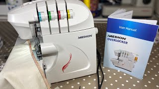 How to Thread your Overlocker  Aldi Medion sewwithabi overlocker [upl. by Arhat]