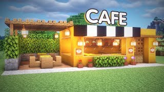 Minecraft how to build a cafe [upl. by Atirec]