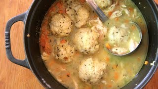 Simple Homemade Chicken and Dumplings  SAM THE COOKING GUY [upl. by Enoj930]