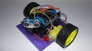 HCSR04 Ultrasonic Arduino rover [upl. by Bridwell897]