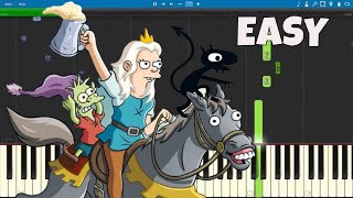 How to play the Disenchantment Theme Song  EASY Piano Tutorial [upl. by Kursh]