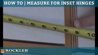 How to  Measure Doors For Inset Hinge Applications [upl. by Nomyad]