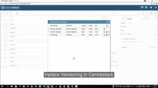 Inplace Versioning in Centrestack [upl. by Hess]