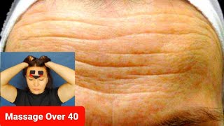 Forehead Wrinkles Massage that Really Works over 40 [upl. by Ashlen]