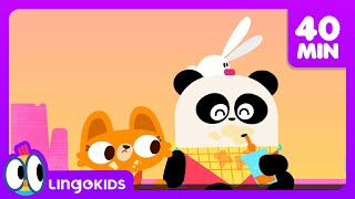 SHARING IS CARING 💚🐼  Elliots Favorite Songs for Kids  Lingokids [upl. by Jb]