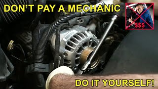 How to Install  Remove amp Replace an Alternator [upl. by Yrohcaz]