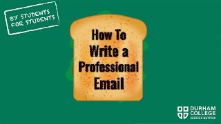 How To Write a Professional Email  For Students By Students [upl. by Yordan]