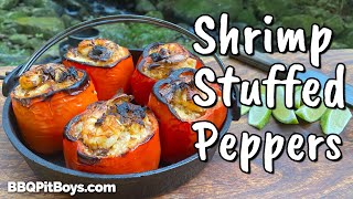 Shrimp Stuffed Peppers Grilled [upl. by Sitrik]