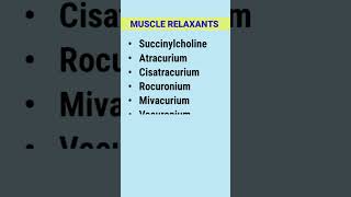 injection muscle relaxants doctor generalanesthesia injection [upl. by Aicitel]