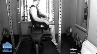 Calf Exercises  Seated Calf Raise Without Machine Video Tutorial [upl. by Osswald330]