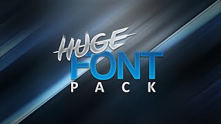 HUGE FREE Font Pack 1000 Fonts [upl. by Nnyliak777]