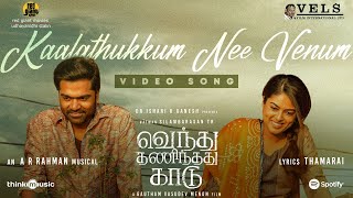 Kaalathukkum Nee Venum Video Song  VTK  HDR Silambarasan TR Gautham Vasudev MenonARRahman [upl. by Eibbil551]