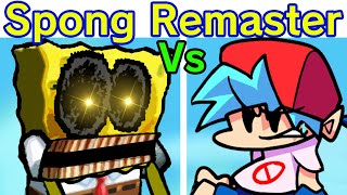 Friday Night Funkin VS Spong Remastered Full Week FNF ModHard Cancelled Update BuildSpongebob [upl. by Sirac]