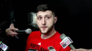 WarriorsBlazers Jusuf Nurkics status undetermined for Game 1 [upl. by Bertie789]