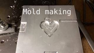 DIY milling aluminium plastic injection mold [upl. by Ynahpit]