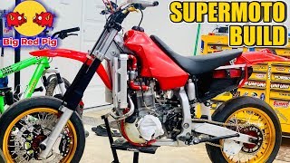 Its Getting There XR650R Supermoto Build 12 [upl. by Derrej163]