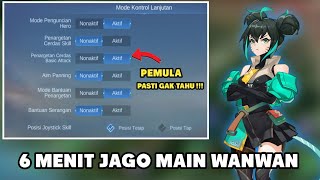 Cara Menggunakan Wanwan Yang Benar  SETTINGAN KONTROL WANWAN 2023  Mobile Legends [upl. by Wynn]