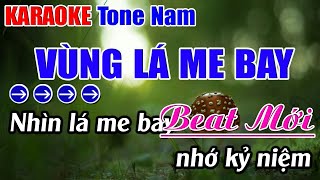 Vùng Lá Me Bay Karaoke Tone Nam Karaoke Nhựt Anh  Beat Mới [upl. by Vassell]