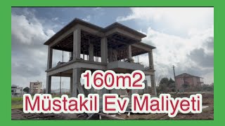 160 m2 kaba inşaat maliyeti [upl. by Amihsat143]