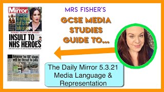 GCSE Media  The Daily Mirror 5321  Media Language amp Representation [upl. by Cruz162]