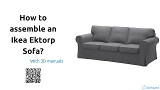 How to assemble an ikea Ektorp sofa [upl. by Dorkas]