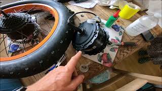 How to replace a Bafang ebike hub motor [upl. by Hassin841]