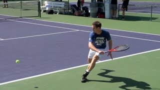 Andy Murray Forehand and Backhand In Super Slow Motion 5  Indian Wells 2013  BNP Paribas Open [upl. by Nitsua]