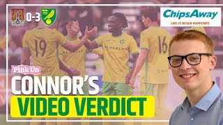 A winning start to preseason  Connors Verdict Northampton Town 03 Norwich City [upl. by Yttak]