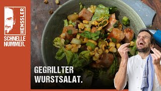 Schnelles Gegrillter Wurstsalat Rezept von Steffen Henssler [upl. by Eelram]