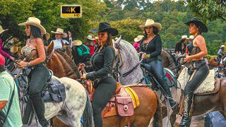 CABALGATA de MUJERES en Caicedonia  Valle 😍 COLOMBIA 2023 [upl. by Ailima523]