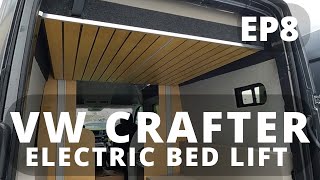 VW Crafter Camper van EP8 Electric Bed Lift Lippert Project 2000 [upl. by Lenaj]