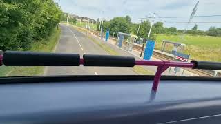 Bus Ride First Sheffield BL1 Tram Replacement Halfway to Gleadless Townend B9TL Gemini 2 31724 [upl. by Aicirtal]