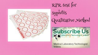 RPR test for SYPHILIS Qualitative Method [upl. by Ragas945]