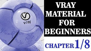 Vray Material for beginners Chapter 1 Understanding diffuse reflection and glossiness [upl. by Marder]