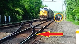 CSX Train Was Switching Then This Happened Amtrak Honks Horn at My Live Cam  More Trains [upl. by Finah221]