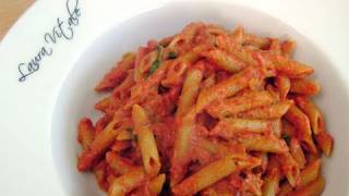 Penne Vodka Recipe  by Laura Vitale  Laura in the Kitchen Ep 101 [upl. by Yanehc]