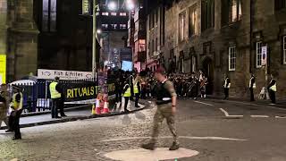 Saturday 24 August 2024 Royal Mile March out The Royal Edinburgh Military Tattoo 🏴󠁧󠁢󠁳󠁣󠁴󠁿 [upl. by Enitsrik]